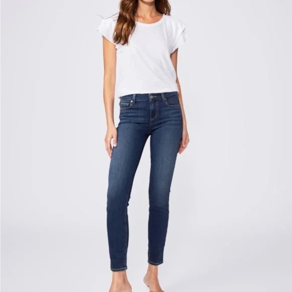 Paige Verdugo Ankle dark wash skinny Jean